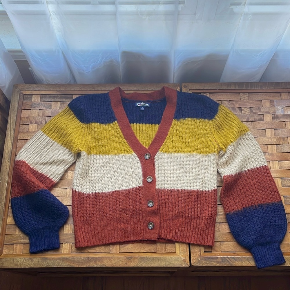 Freshman 1996 Sweater Cardigan- size medium